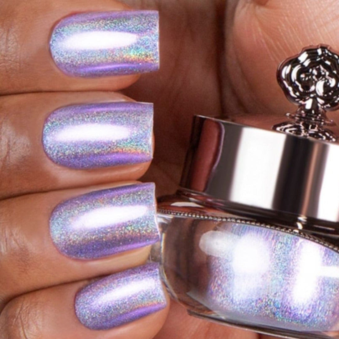 Holographic light purple shade
