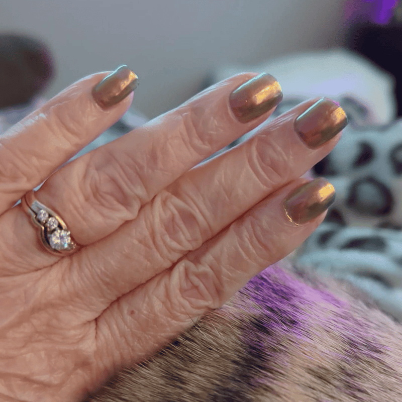 Golden - Shade Shift Metallic Nail Powder