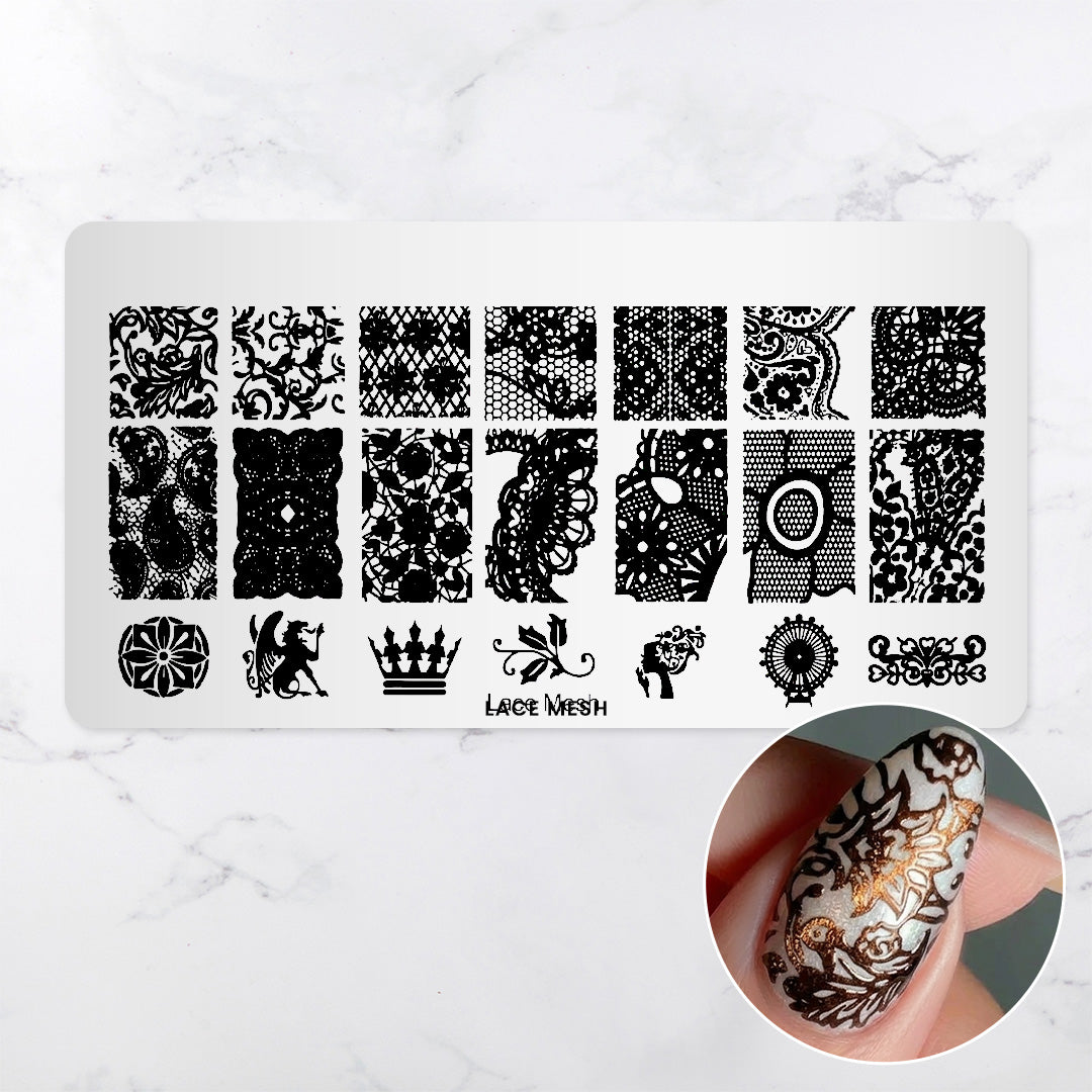 Lace Mesh - Pattern Press Template