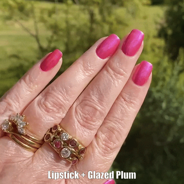 Mix of two shades - Lipstick and Glazed Plum