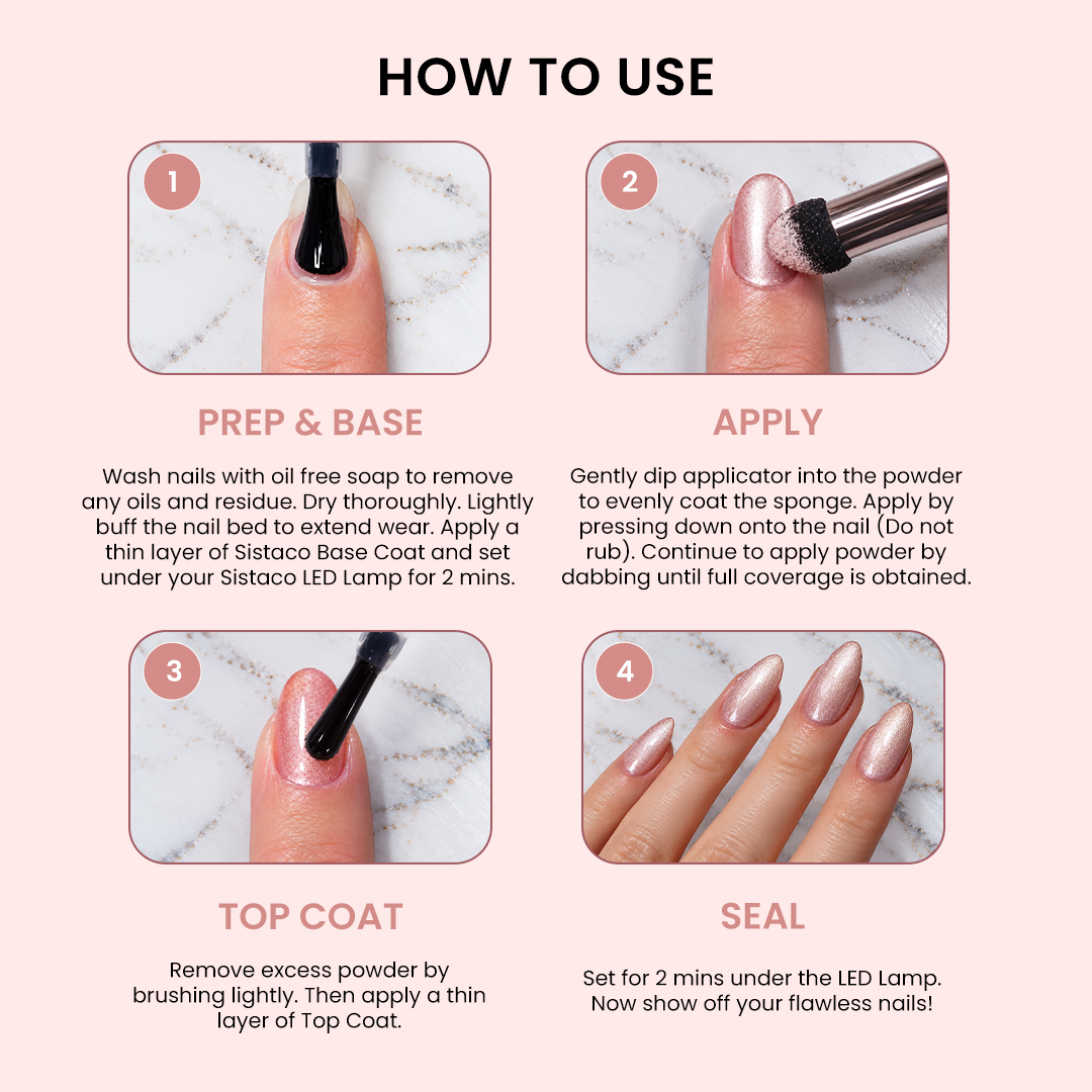 How to use Sistaco classic nail powders