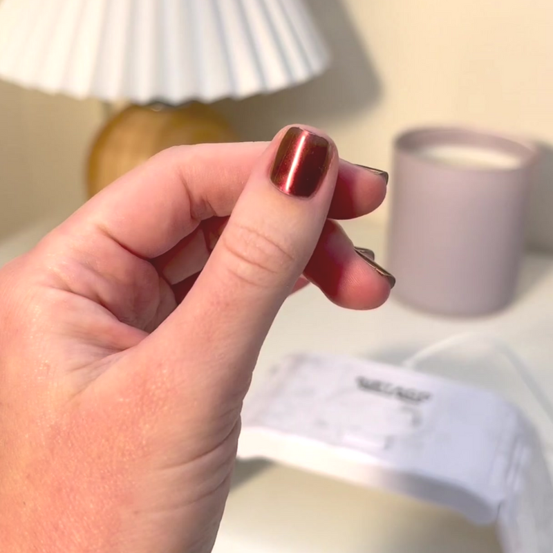 Maroon - Shade Shift Metallic Nail Powder