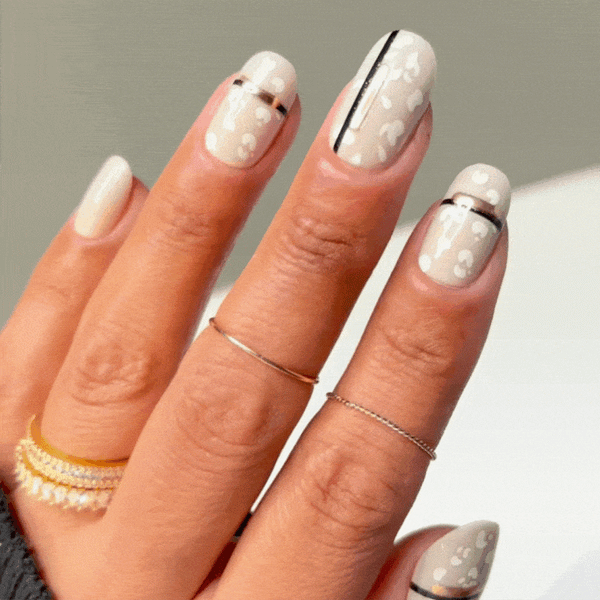 Noir Baroque - Oval Sustainable Nails