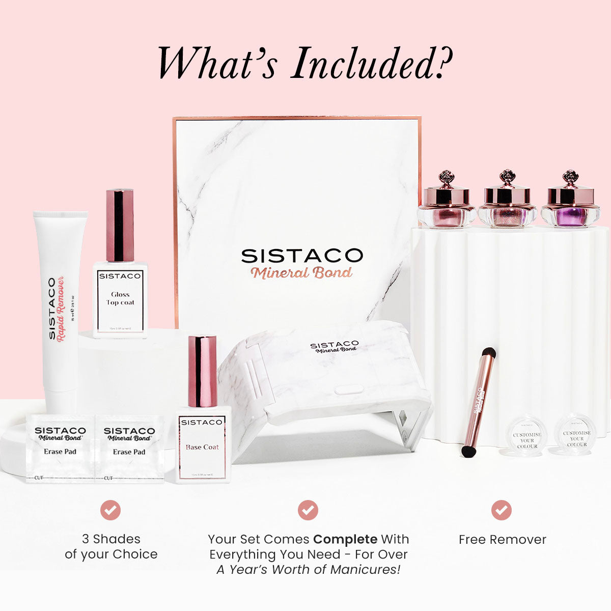 Sistaco™ Mineral Bond Nail Set