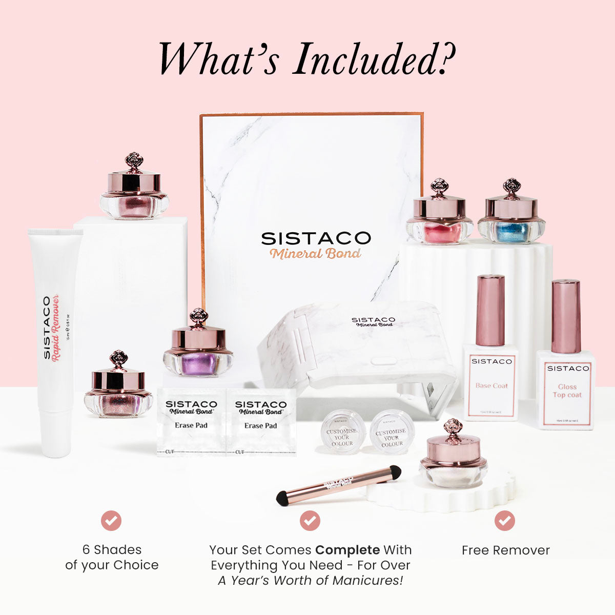 Sistaco™ Mineral Bond Nail Set