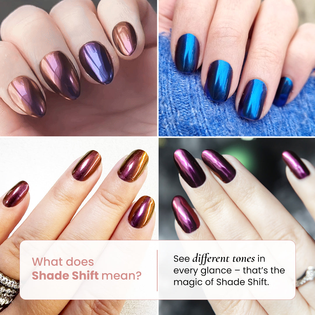 Saffron - Shade Shift Metallic Nail Powder