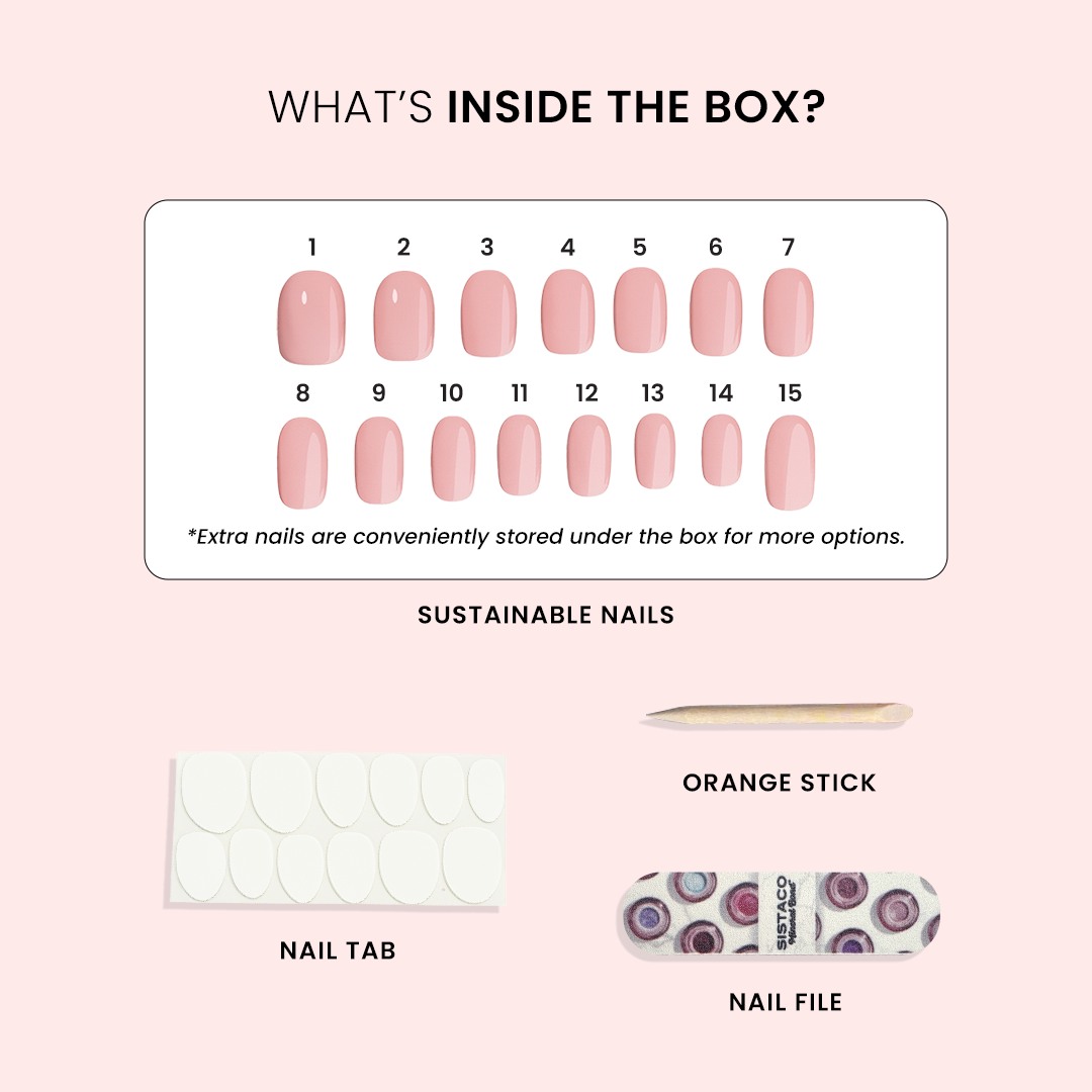 Milkstone - Square Sustainable Nails