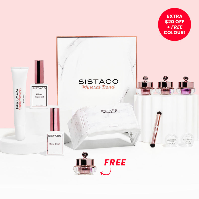 Sistaco™ Mineral Bond Nail Set (EXTRA $20 OFF + FREE COLOUR!)
