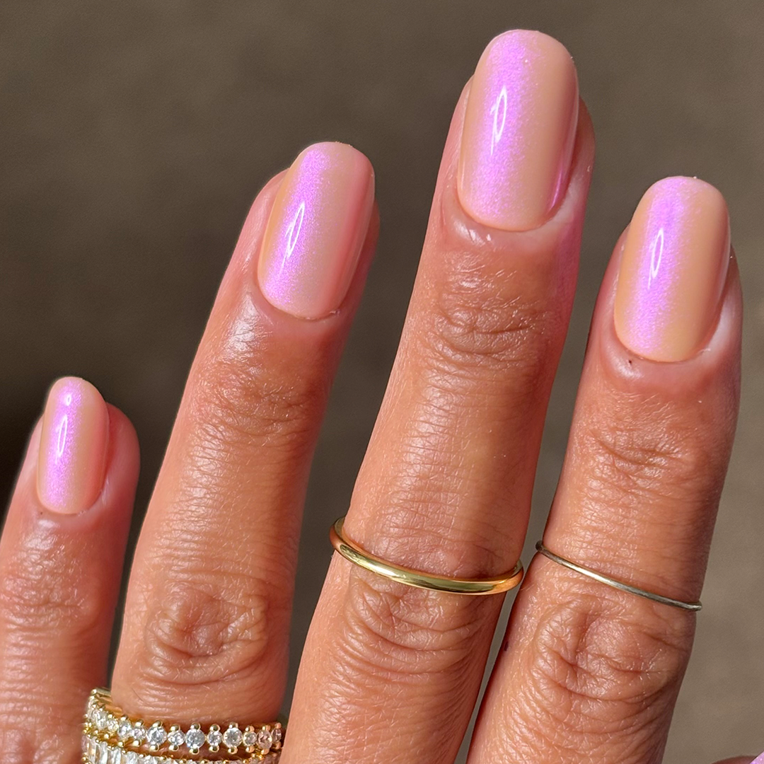 French Rose Glazed - Oval Sustainable Nails