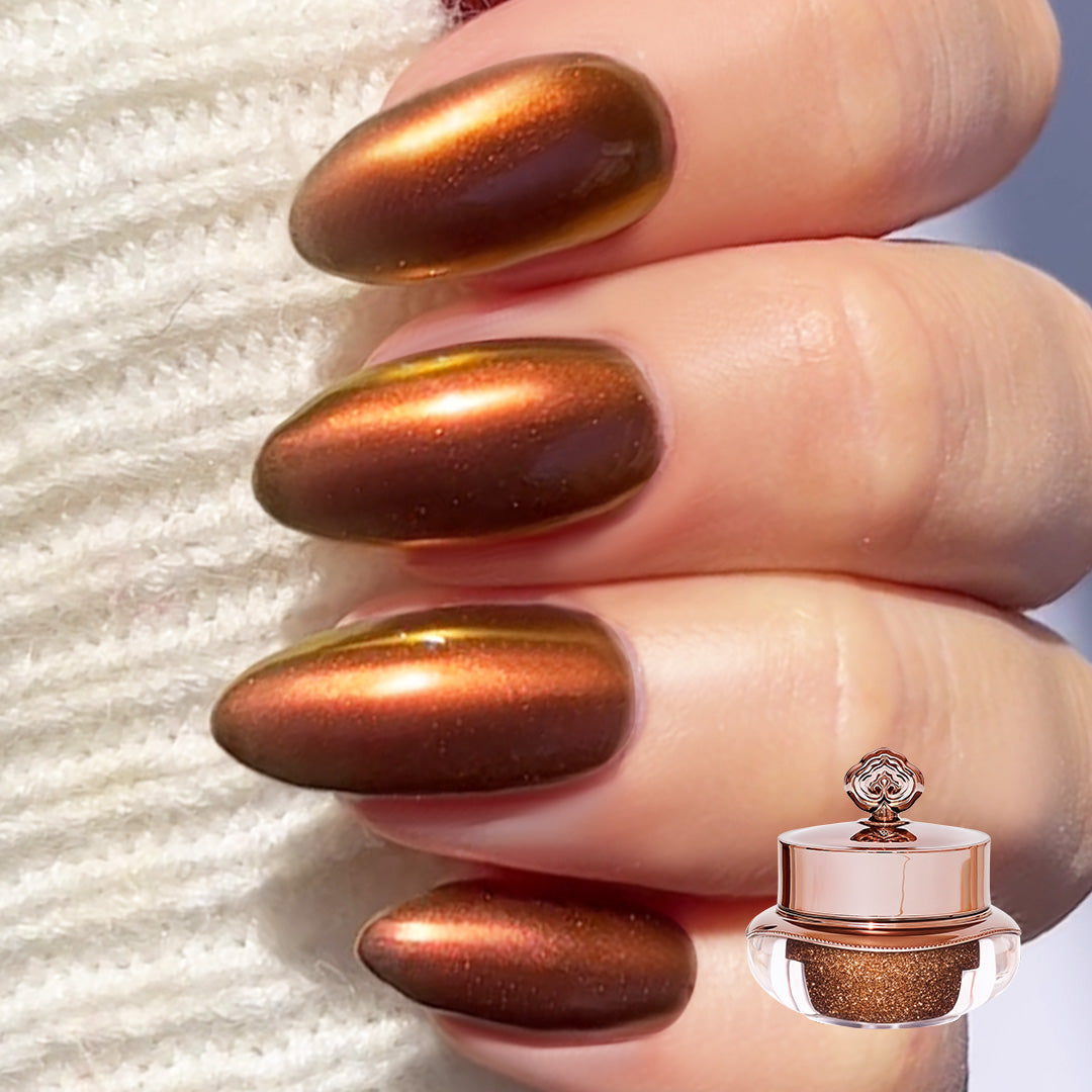 Saffron - Shade Shift Metallic Nail Powder
