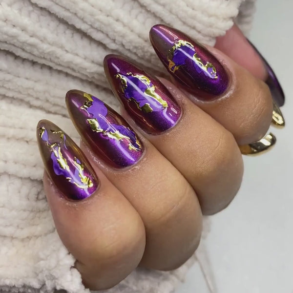 ethereal nail embellishment finished manicure showcase