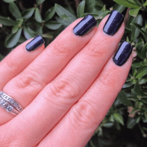 Deep rich black shade with metallic look